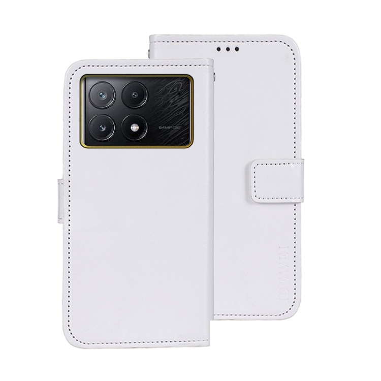 IDEWEI Wallet tok Xiaomi Poco X6 Pro 5G fehér akciós termékkép 1