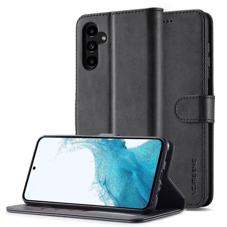 IMEEKE Wallet tok Samsung Galaxy A05s fekete fekete akciós termékkép 1