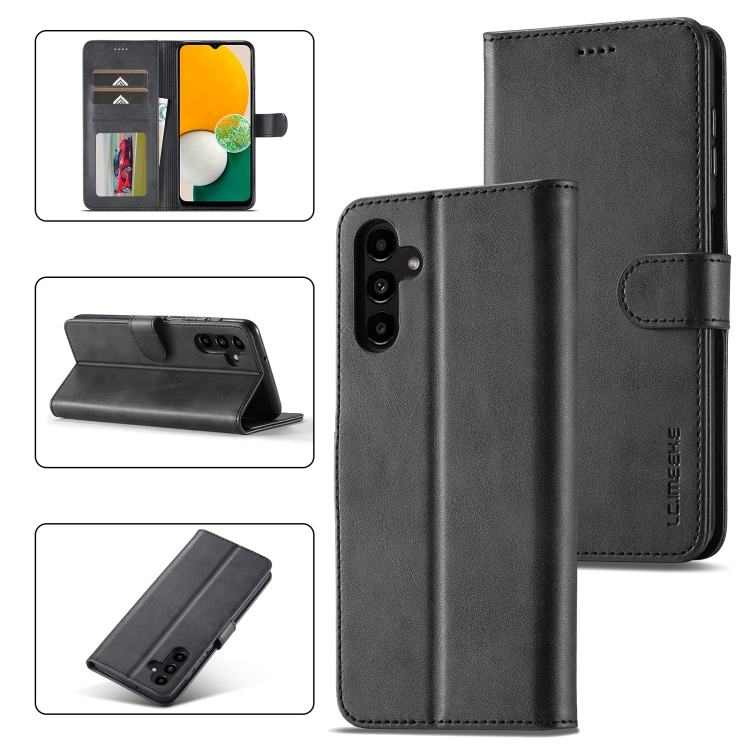 IMEEKE Wallet tok Samsung Galaxy A15 / A15 5G fekete termék 2. képe