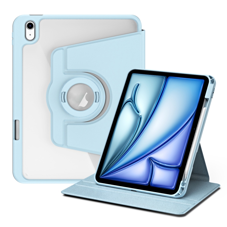CRYSTAL FLEXI 2 az 1-ben kihajtható tok a Apple iPad Air 11 2025 / Air 11 2024 világoskék akciós termékkép 1