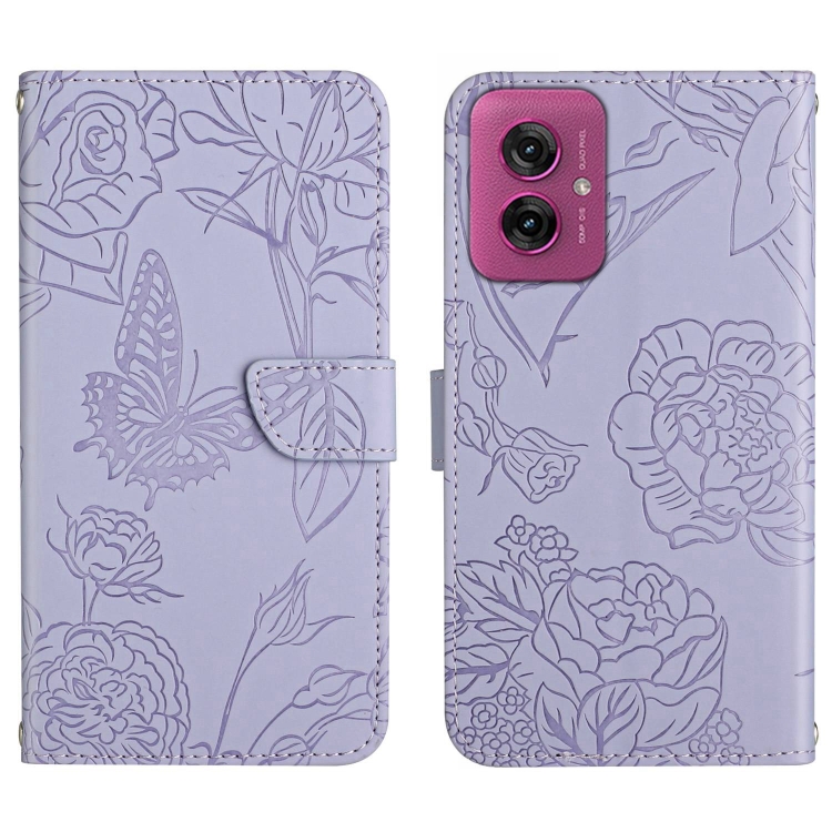 ART BLOSSOM Pénztárcahuzat Motorola Moto-hoz G55 5G lila akciós termékkép 1