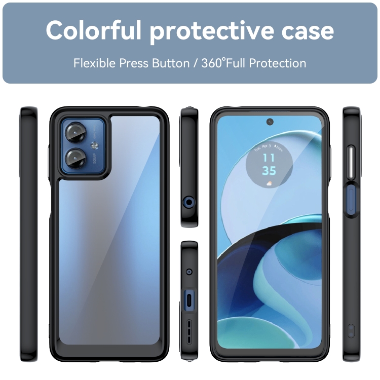 CRYSTAL Motorola Moto G14 fekete védőburkolat termék 2. képe