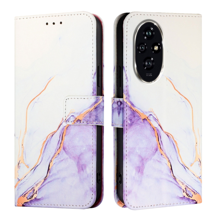 ART MARBLE Pénztárcahuzat a Honor-hoz 200 Pro PURPLE akciós termékkép 1