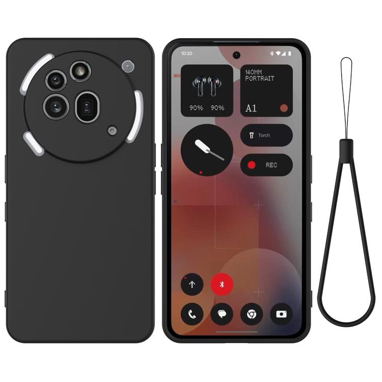 RUBBER Védőburkolat Nothing Phone (3a) Pro fekete akciós termékkép 1