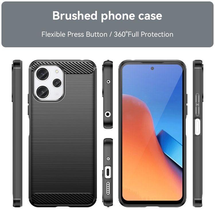 FLEXI TPU Védőburkolat Xiaomi Redmi 12 5G fekete termék 2. képe