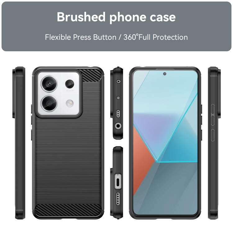 FLEXI TPU Védőburkolat Xiaomi Redmi Note 13 Pro 5G / Xiaomi Poco X6 5G fekete termék 2. képe