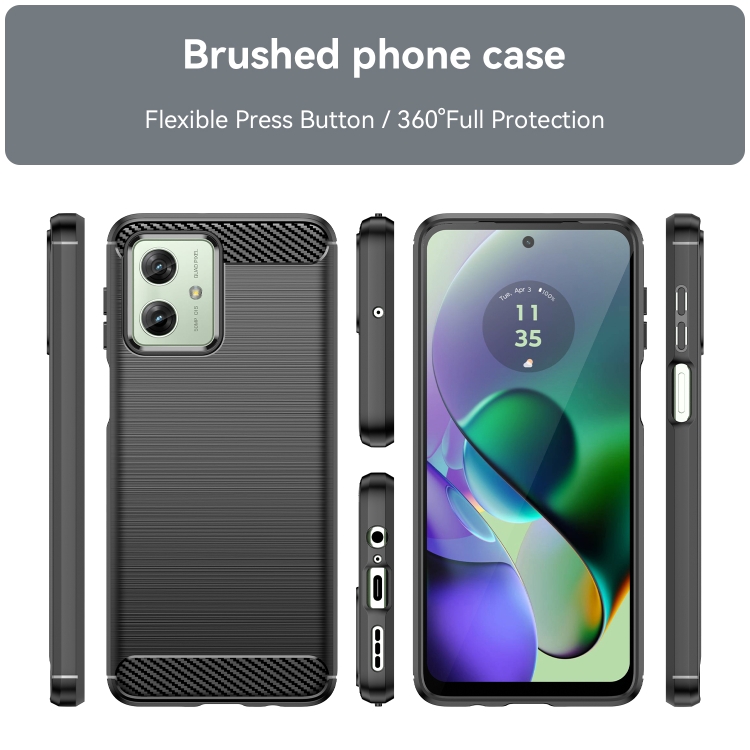 FLEXI TPU védőburkolat Motorola Moto G54 5G / G54 5G Power Edition fekete termék 2. képe