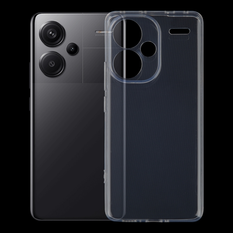TPU Szilikon tok Xiaomi Redmi-hez Note 13 Pro+ 5G átlátszó termék 2. képe