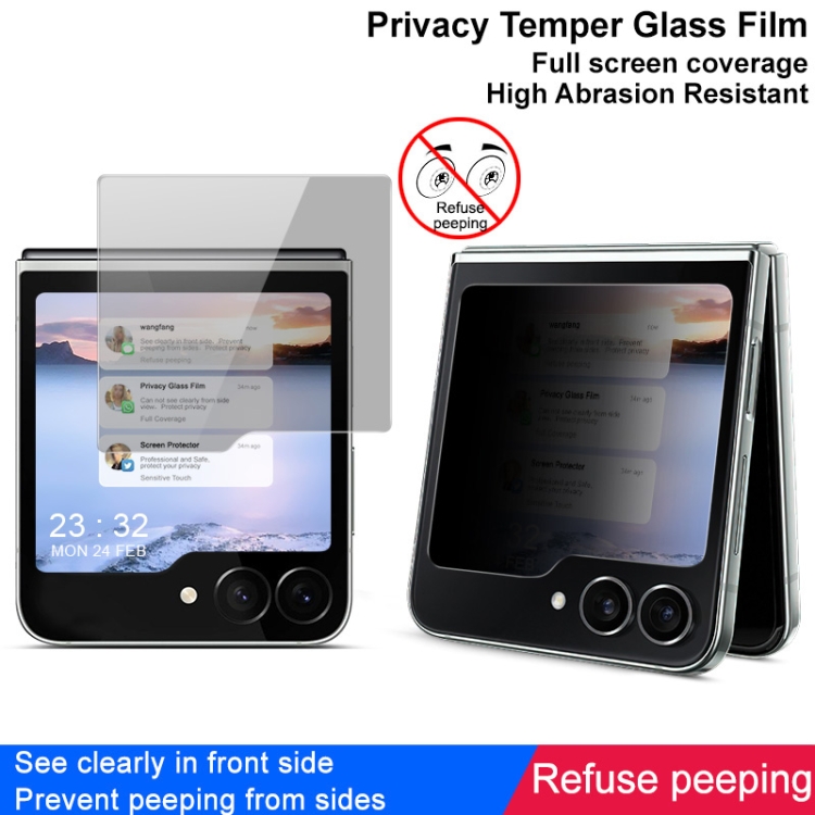 IMAK ANTI-SY üveg szűrővel külső kijelzőhöz Samsung Galaxy Flip6 5G termék 2. képe