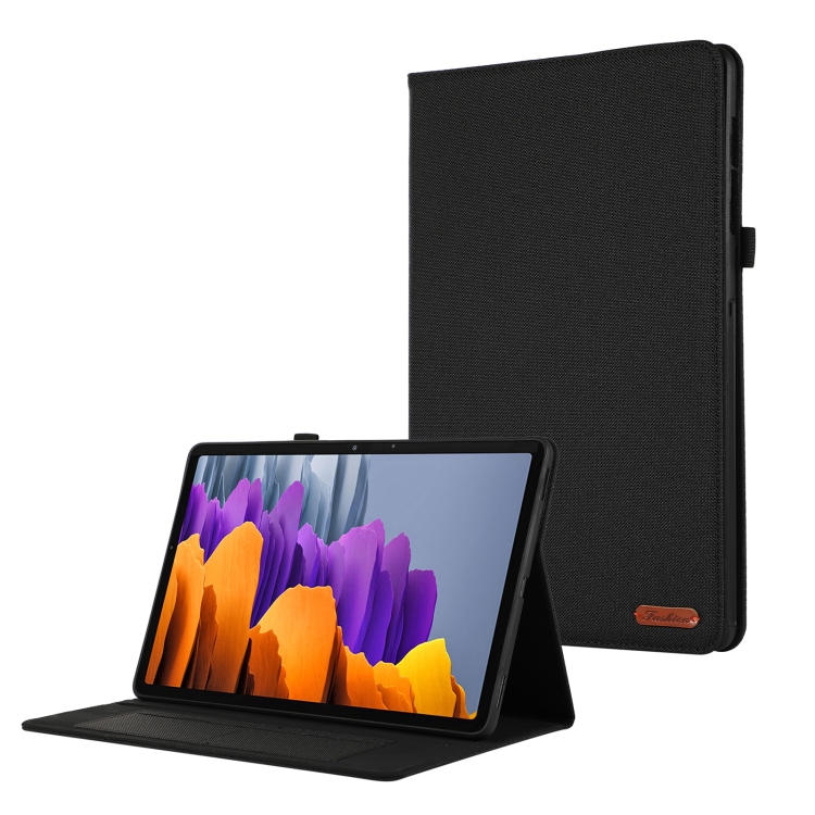 FABRIC Felhajtható tok Samsung Galaxy Tab S9 FE / Tab S10 FE készülékhez, fekete akciós termékkép 1