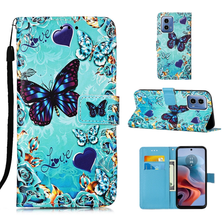 ART pénztárcavédő Motorola Moto G34 5G BUTTERFLY telefonhoz termék 2. képe