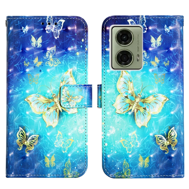 ART pénztárcahuzat Motorola Moto G04 / G24 / G24 Power GOLDEN BUTTERFLY készülékhez akciós termékkép 1