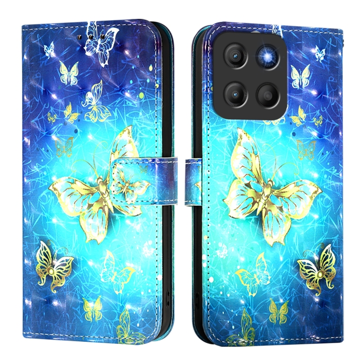 ART Tárcatok a Motorola Moto-hoz G15 / G15 Power GOLDEN BUTTERFLY akciós termékkép 1