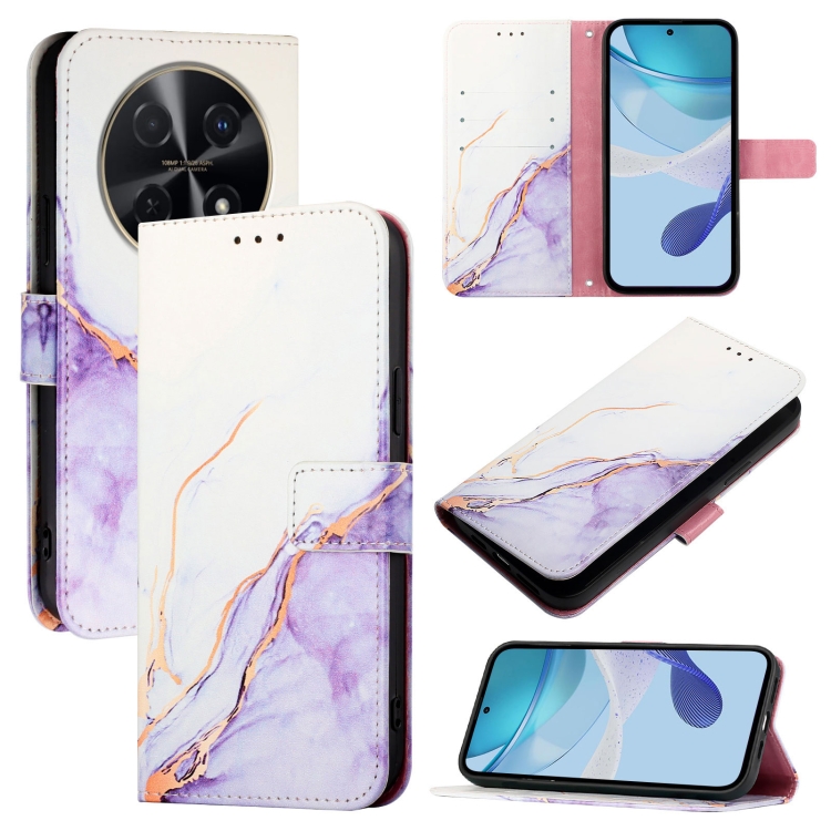 ART MARBLE Pénztárcahuzat a Huawei Nova 12i készülékhez PURPLE termék 2. képe