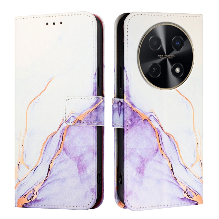 ART MARBLE Pénztárcahuzat a Huawei Nova 12i készülékhez PURPLE akciós termékkép 1