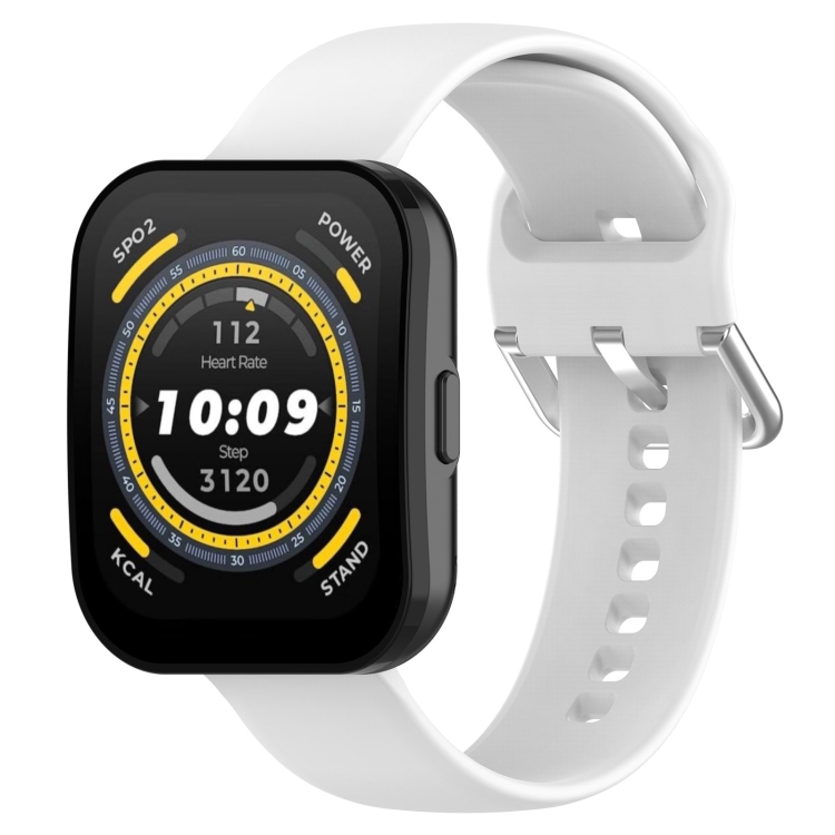 SILICONE Cserélhető heveder Amazfit Bip 5 fehér akciós termékkép 1