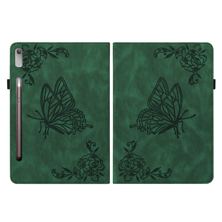 ART BUTTERFLY pénztárca tok Lenovo Tab P12 zöld színben termék 2. képe