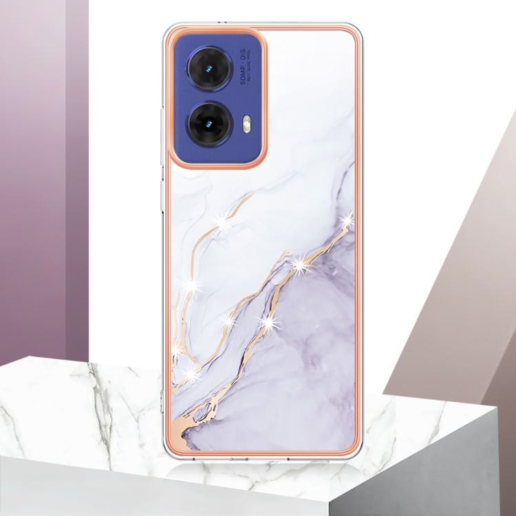 IMD MARBLE Védőburkolat Motorola Moto G85 5G WHITE-hoz termék 2. képe