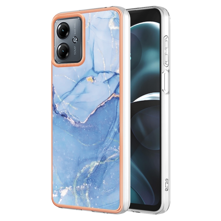 IMD MARBLE Védőburkolat Motorola Moto G14 BLUE akciós termékkép 1