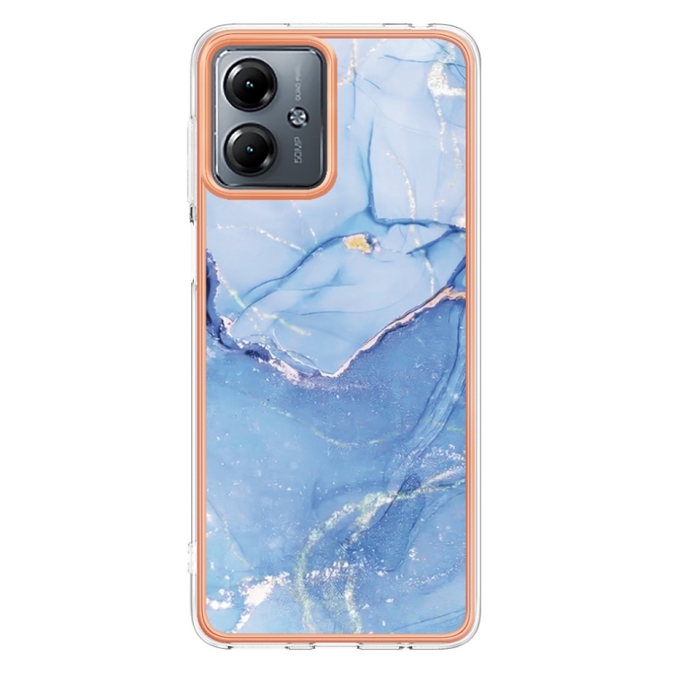 IMD MARBLE Védőburkolat Motorola Moto G14 BLUE termék 2. képe