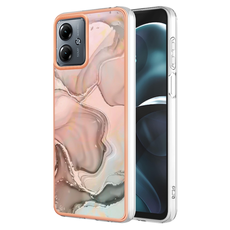 IMD MARBLE Védőburkolat Motorola Moto G14 ROSE GOLD akciós termékkép 1