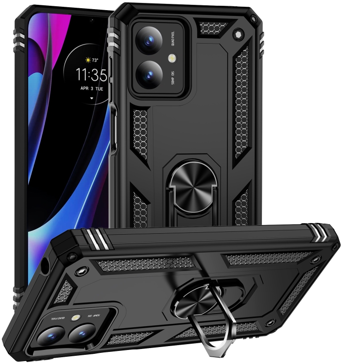RING Védőburkolat tartóval Motorola Moto G14 fekete akciós termékkép 1