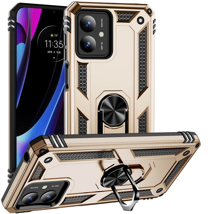 RING Védőburkolat Motorola Moto G14 arany tartóval akciós termékkép 1