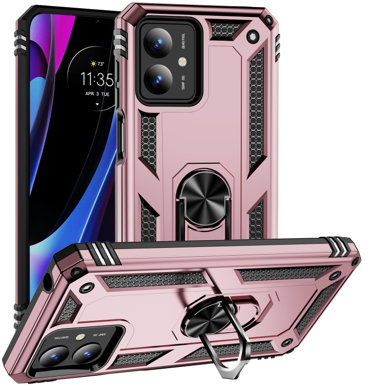 RING Védőburkolat Motorola Moto G14 rózsaszín tartóval akciós termékkép 1