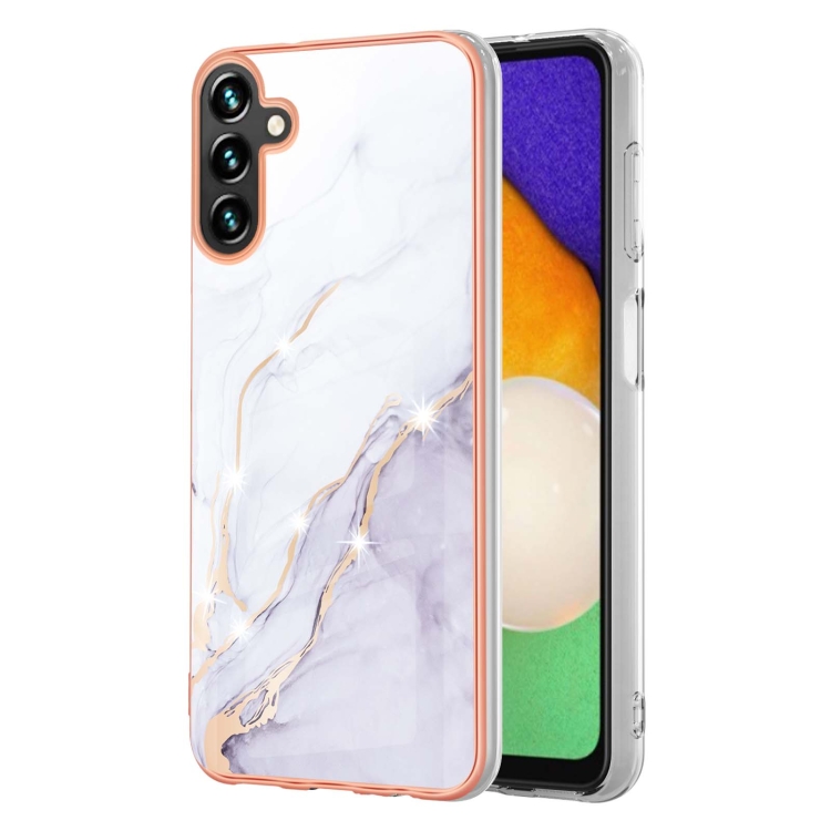 IMD MARBLE Védőburkolat Samsung Galaxy A55 5G WHITE telefonhoz akciós termékkép 1