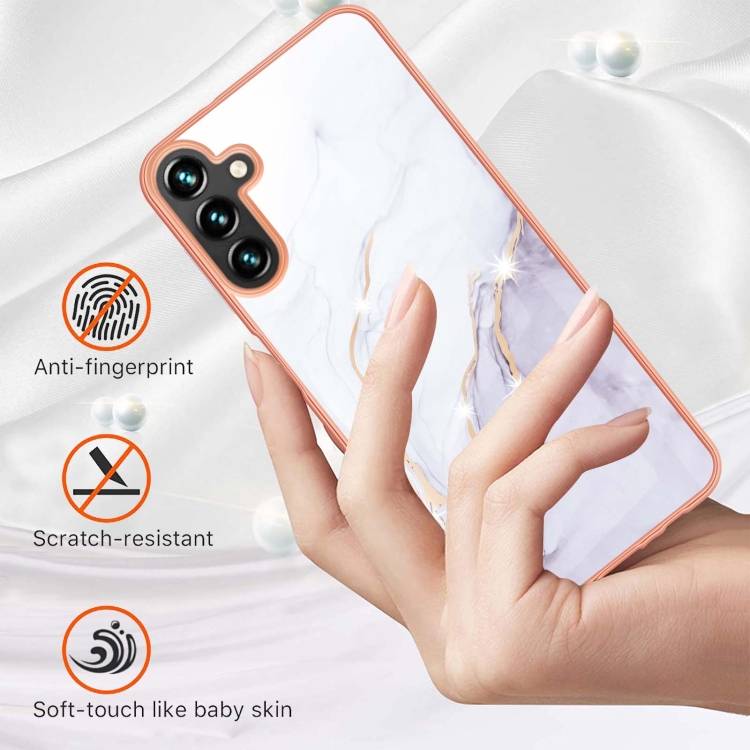 IMD MARBLE Védőburkolat Samsung Galaxy A55 5G WHITE telefonhoz termék 2. képe