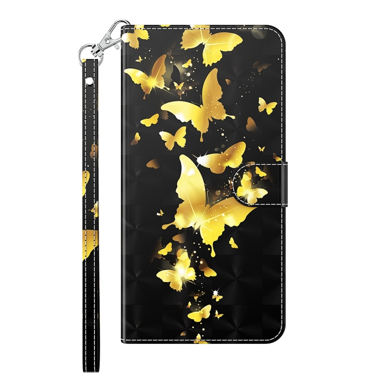 ART pénztárca borító Motorola Moto G54 5G / G54 5G Power Edition GOLD BUTTERFLIES telefonokhoz termék 2. képe