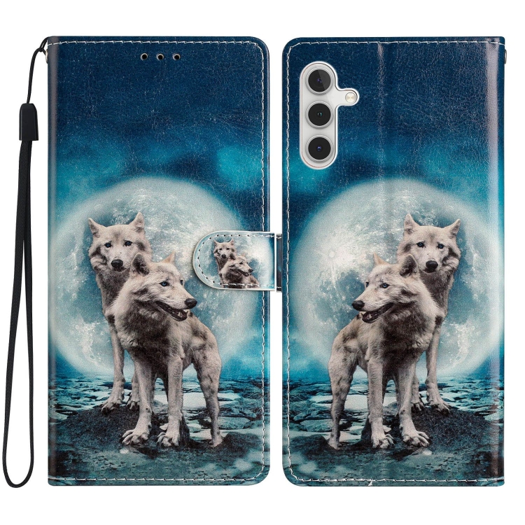 ART Wallet tok Samsung Galaxy A05s WOLVES telefonhoz akciós termékkép 1