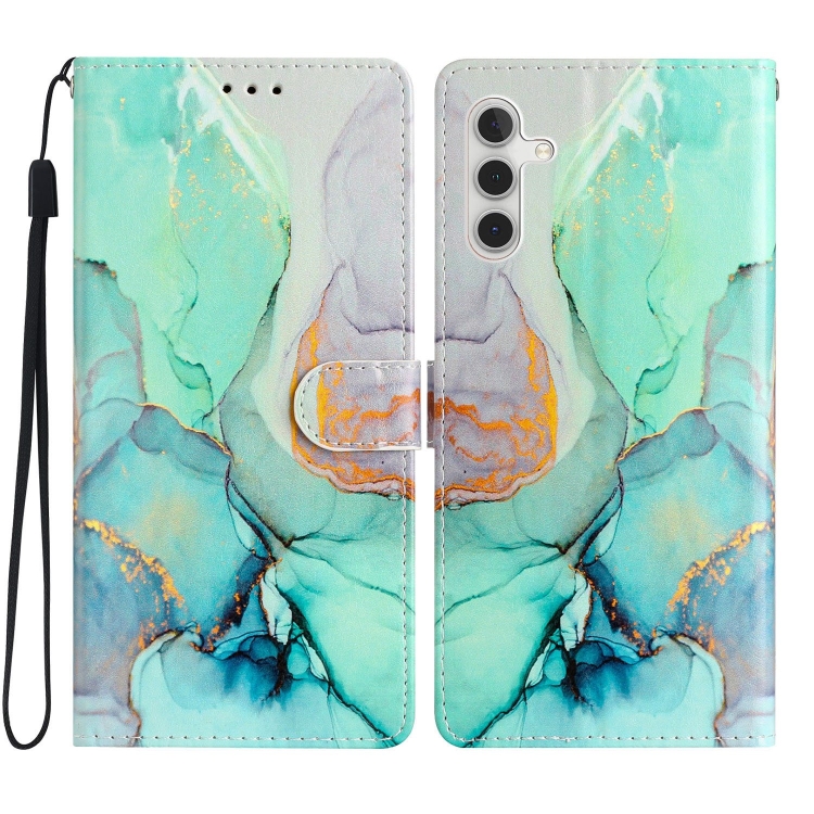 ART pénztárcahuzat Samsung Galaxy A05s GREEN MARBLE telefonhoz akciós termékkép 1