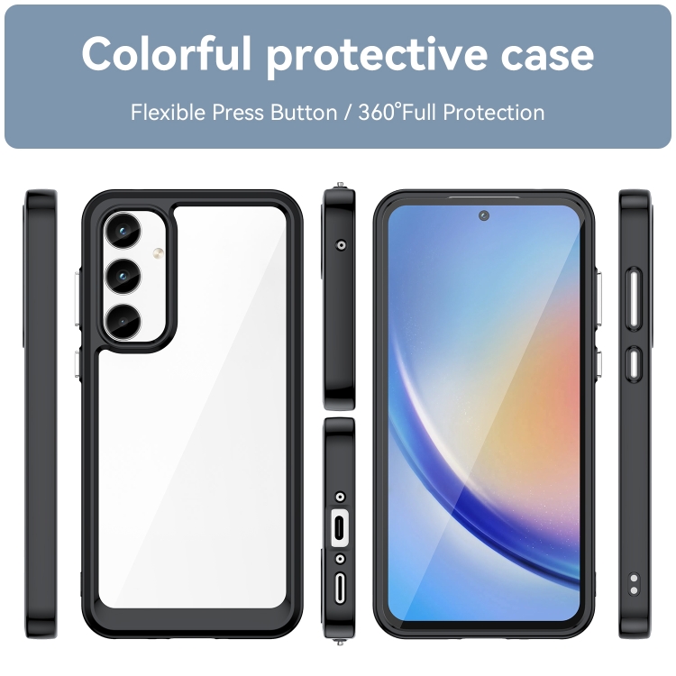 CRYSTAL Védőburkolat Samsung Galaxy A35 5G fekete termék 2. képe