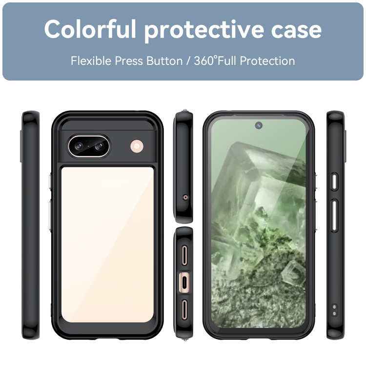 CRYSTAL Védőburkolat Google Pixel 8a fekete termék 2. képe