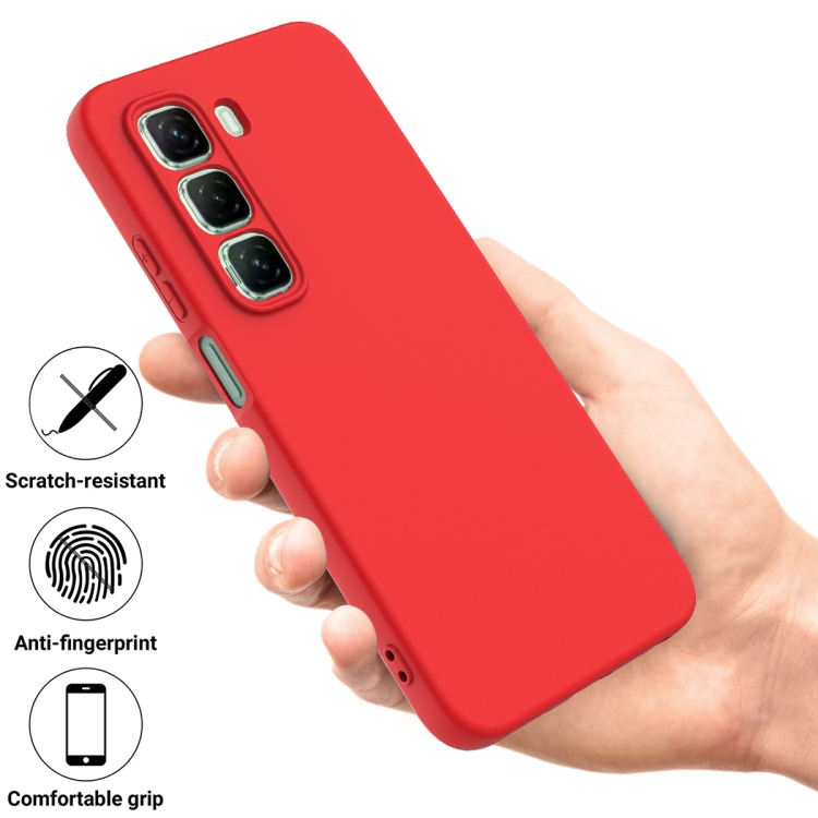 RUBBER Védőburkolat Infinix Hot 50 Pro+ piros termék 2. képe