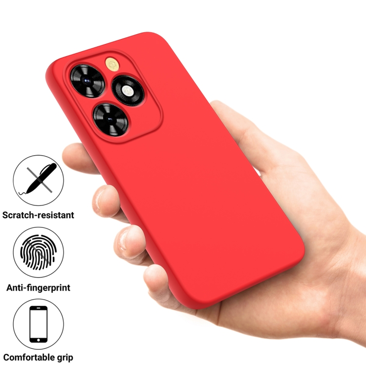 RUBBER Tecno Spark 20 Pro piros védőburkolata termék 2. képe