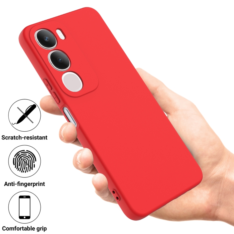 RUBBER Védőburkolat Vivo Y19s-hez piros termék 2. képe