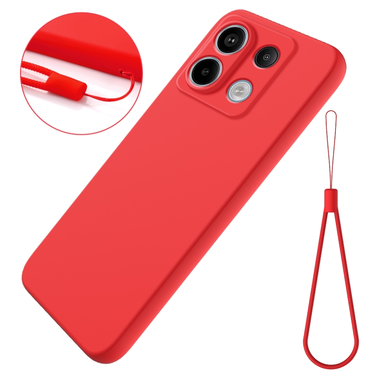RUBBER Védőburkolat Xiaomi Redmi Note 13 Pro 5G / Xiaomi Poco X6 5G piros termék 2. képe