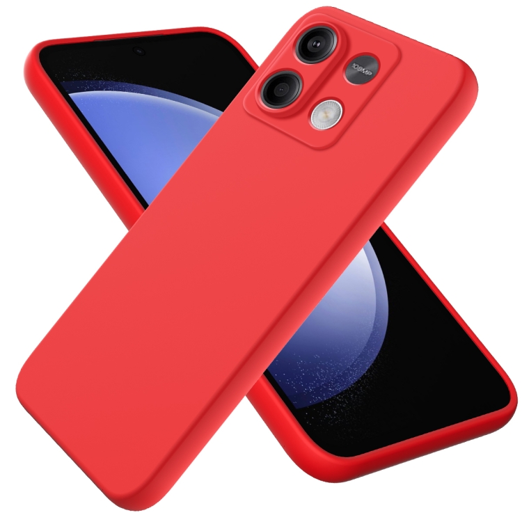 RUBBER Xiaomi Redmi Note 13 5G piros védőburkolat akciós termékkép 1
