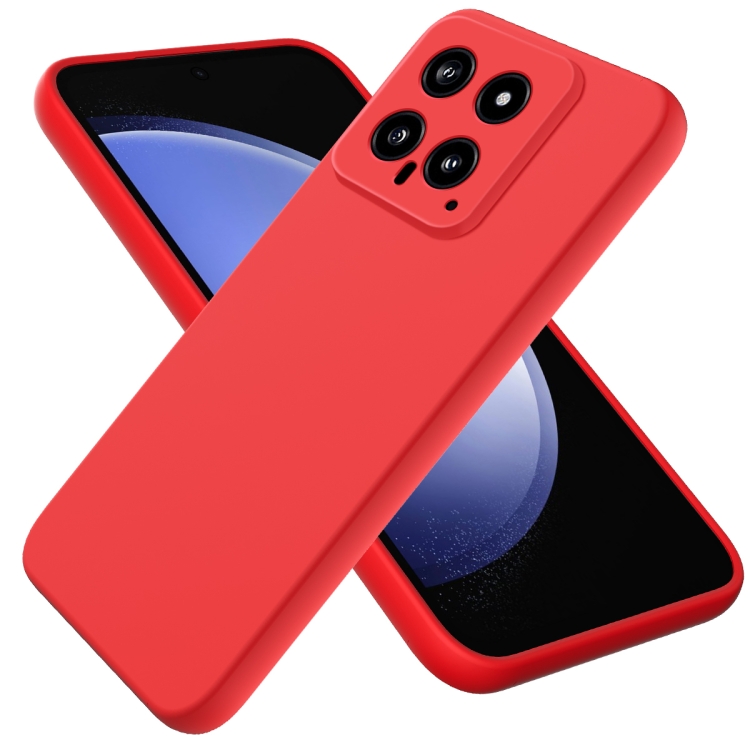 RUBBER Xiaomi 14 piros védőburkolat akciós termékkép 1