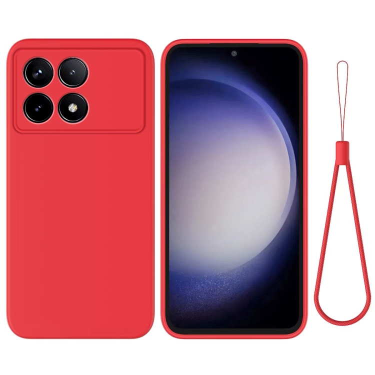 RUBBER Xiaomi Poco X6 Pro 5G piros védőburkolat akciós termékkép 1
