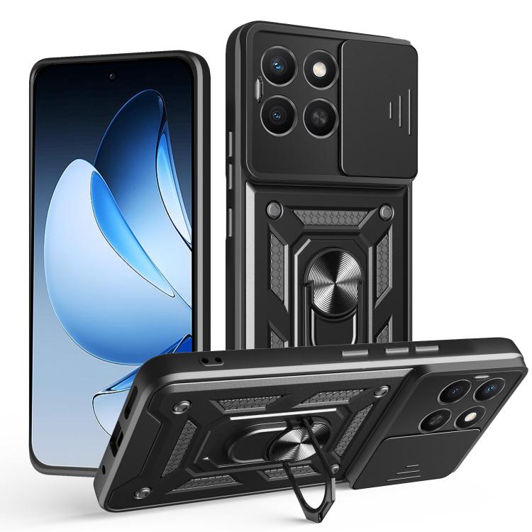 RING KAMERA Fedél tartóval a Honor X8c fekete akciós termékkép 1