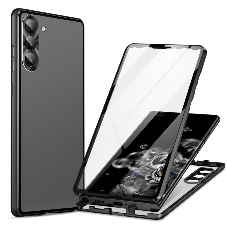Mágneses borító 360 Samsung Galaxy S24 5G fekete akciós termékkép 1
