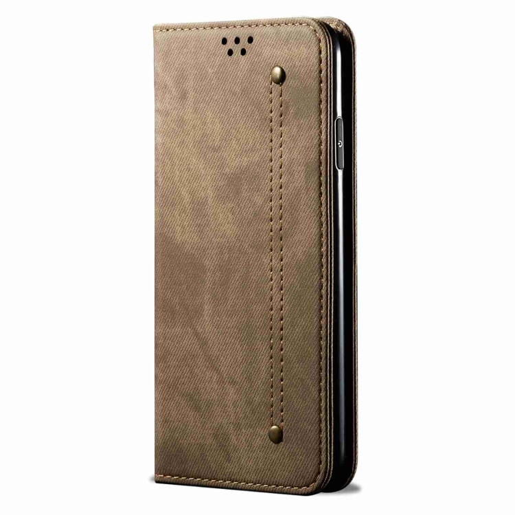 DENIM pénztárcahuzat Motorola Edge 40-hez szürke-barna termék 2. képe
