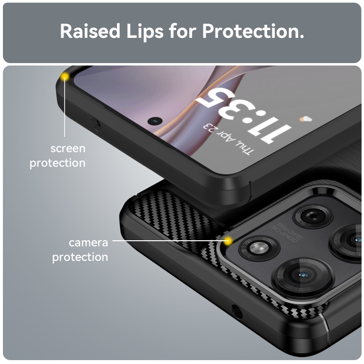 FLEXI TPU Védőburkolat Motorola Moto G75 5G fekete termék 2. képe