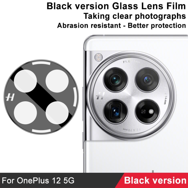 IMAK FULL COVER Üveg One Plus 12 fényképezőgéphez fekete termék 2. képe