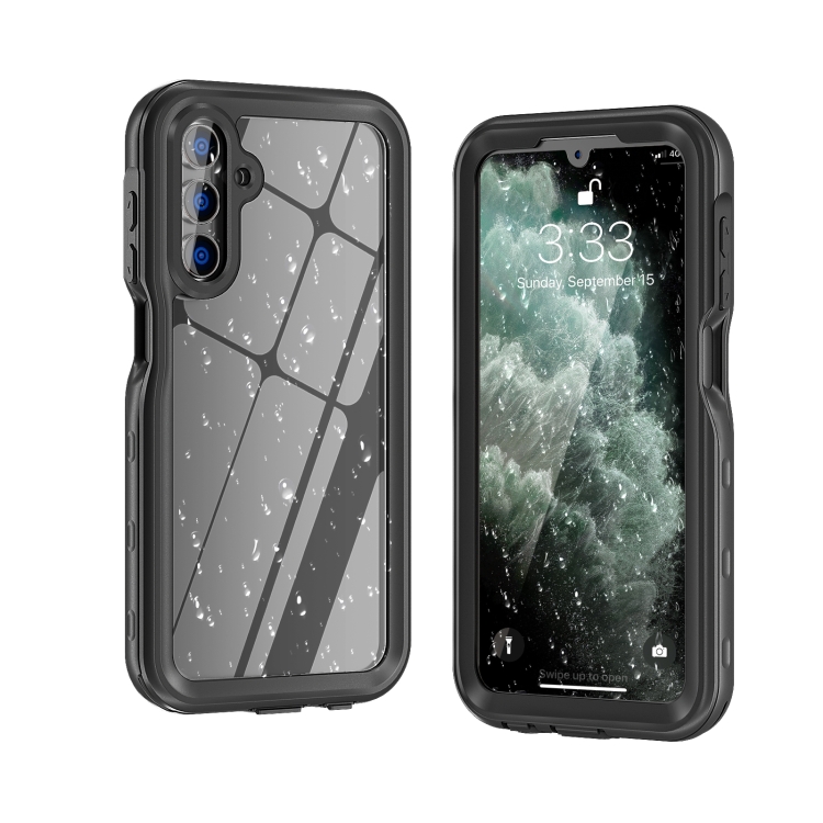 SOLID Kétoldalas burkolat Samsung Galaxy A15 / A15 5G fekete akciós termékkép 1