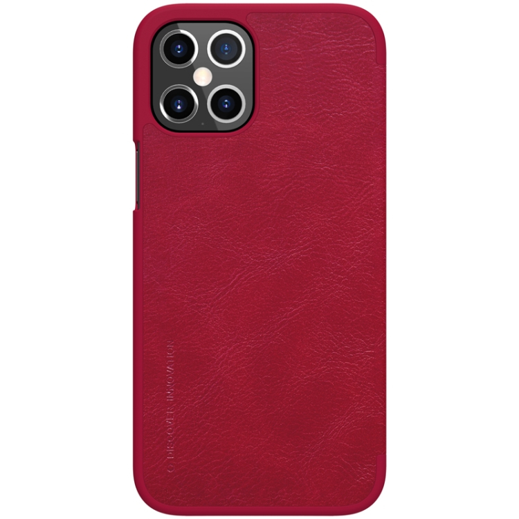 NILLKIN LEATHER Apple iPhone 12 Pro Max piros termék 2. képe