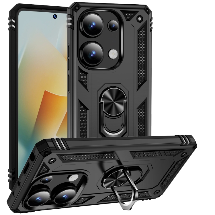 RING Borító tartóval Xiaomi Redmi Note 13 Pro fekete akciós termékkép 1